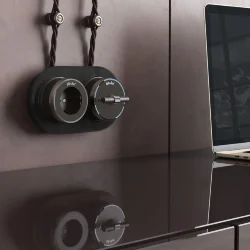 Переключатель/выключатель одноклавишный Vintage мокко матовый/хром W5812052