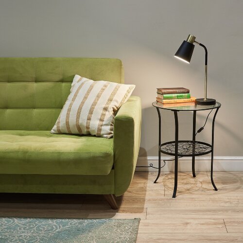 UML-B700 E27 BLACK Светильник настольный, 40W, Цоколь Е27, Механический выключатель, Черный - фото 7