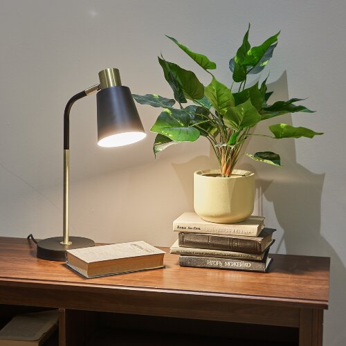 UML-B700 E27 BLACK Светильник настольный, 40W, Цоколь Е27, Механический выключатель, Черный - фото 8