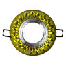 DLS-L141 GU5.3 GLASSY-GOLD Светильник декоративный встраиваемый, серия Luciole, Без лампы, цоколь GU5.3, Доп, светодиодная подсветка 3Вт, Стекло, Зеркальный-светло-желтый - фото 2