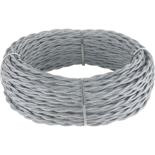 Ретро кабель витой 2х1,5 серый (под заказ) W6452515 - фото