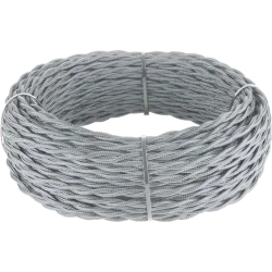Ретро кабель витой 2х1,5 серый (под заказ) W6452515