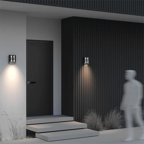 Настенный светильник (бра) Anri 3000К 10Вт IP 54 (Графит) - фото 6