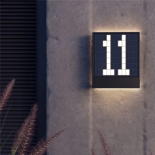 Настенный светильник (бра) Anri 3000К 10Вт IP 54 (Графит) - фото 9