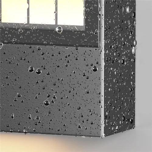 Настенный светильник (бра) Anri 3000К 10Вт IP 54 (Графит) - фото 7