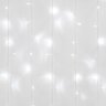 ULD-C6030-450-TTK WHITE IP44 Занавес светодиодный с эффектом мерцания, 6х3м, Соединяемый, 450 светодиодов, Белый свет, Провод прозрачный, TM Uniel - фото 3