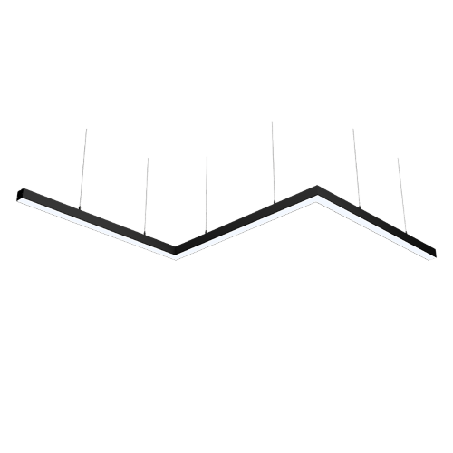 Светильник WOLTA PRO КОНТУР ЗИГЗАГ ДСО03-108-701-6К-Ч Матовый - фото 1.