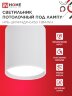 Светильник потолочный НПБ-ЦИЛИНДР-GX53 TBM-WH 80х90мм белый IN HOME - Фото 2