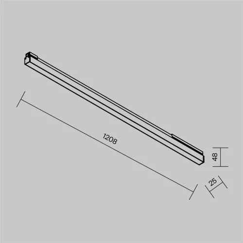 Уличный трековый светильник Базис / Basis Exility IP 3000К 30Вт 120° черный (Черный) O-TR02-1-S-30WB3K - фото 16