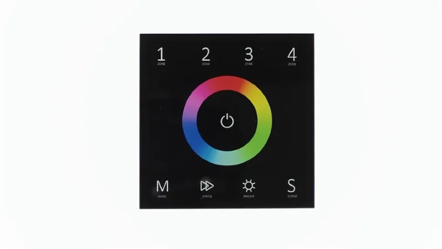 Сенсорная панель T13 Black IC74 (220V, RGB, 4 zone, DMX512, RF 2.4GHz) - фото I