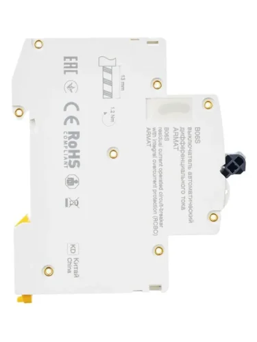 Выключатель автоматический дифференциального тока 2п (1P+N) C 10А 30мА тип A АВДТ B06S 18мм ARMAT IEK AR-B06S-1N-C10A030 - фото 5