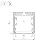 Профиль SL-ARC-3535-D800-А45 SILVER (320мм, дуга 1 из 8) (Arlight, Алюминий) 027639 - фото 3