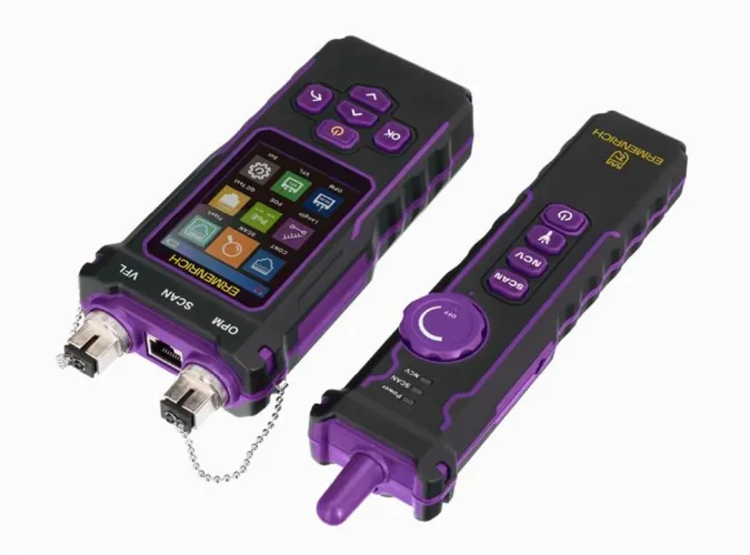 Тестер кабельный многофункциональный NetGeeks NP60 фиолет. Ermenrich 84551 - фото 7