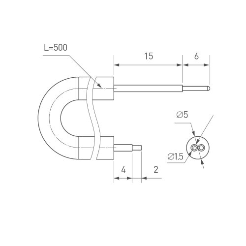 Провод питания ARL-MOONLIGHT-20AWG-2W-D4.5-CU-500 White (Arlight, Закрытый) 025548 - фото 2