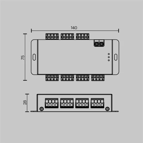 Усилитель сигнала SPI 6 канальный (Черный) - фото 3