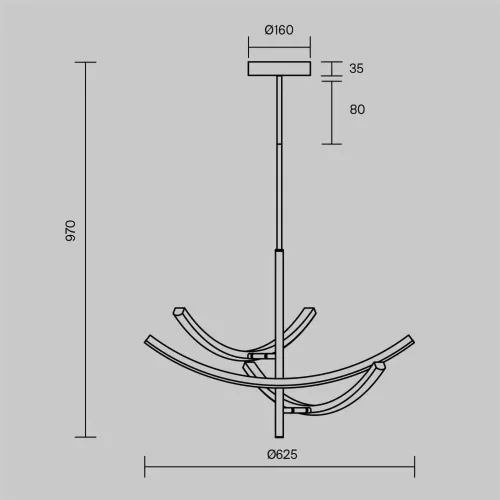 Подвесной светильник Wabi 2700-4000K 21Вт (Черный) - фото 4