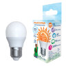 LED-G45-6W/4000K/E27/FR/RA95 PLK01WH Лампа светодиодная. Форма «шар», матовая. Белый свет (4000K) - фото