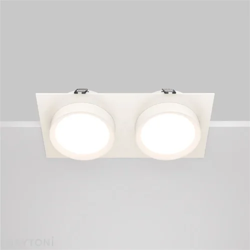 Встраиваемый светильник Hoop GX53 2x12Вт (Белый) - фото 4