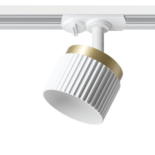 Трековый светильник WOLTA WTL-GX53/19WG под лампу GX53 Белый / Золотой MUSE - фото 1.