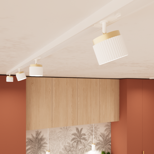 Трековый светильник WOLTA WTL-GX53/19WG под лампу GX53 Белый / Золотой MUSE - фото 4.