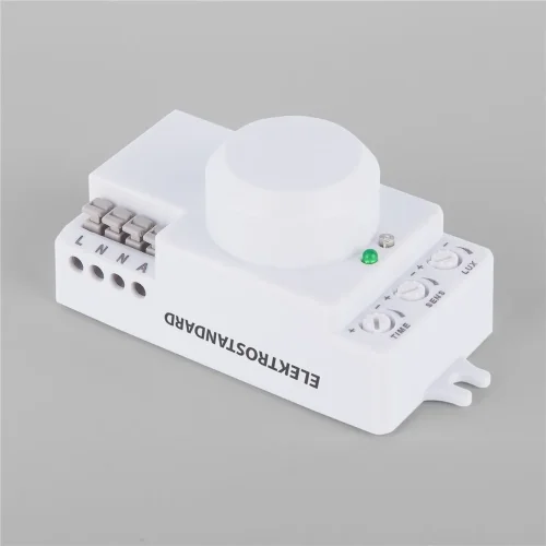 Микроволновый датчик движения 10м 1200W 360° IP20 Белый SNS-M-13 белый - фото