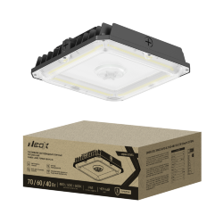 Светильник уличный потолочный CAN09-LEVEL 70PA3C-SB-PC-BL 70/60/40Вт 100-277В 150Лм/Вт 3CCT 5лет IP65 NEOX