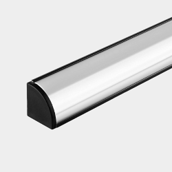 'Алюминиевый профиль угловой черный 2 м SF-1616-BL 043330