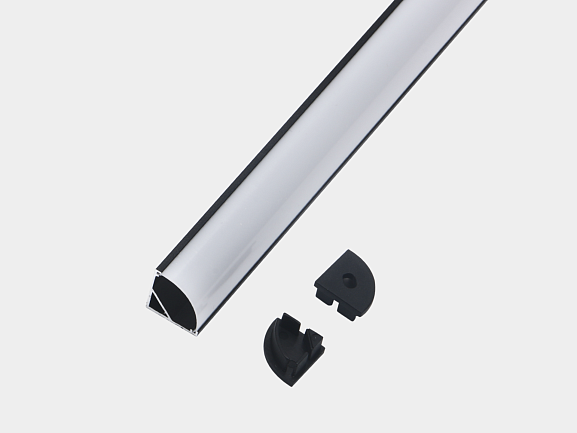 'Алюминиевый профиль угловой черный 2 м SF-1616-BL. Фото 3