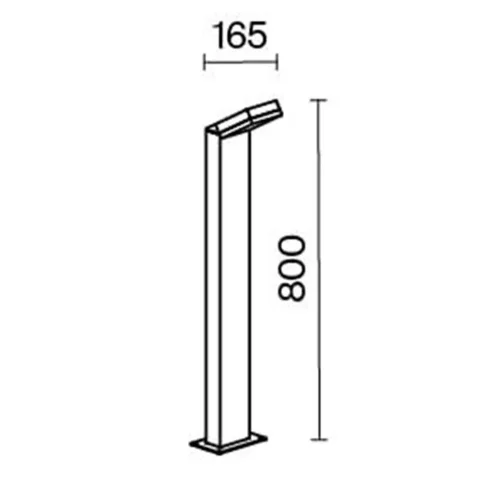 Ландшафтный светильник Paso 3000К 12Вт IP 54 (Черный) - фото 11
