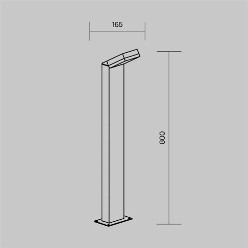 Ландшафтный светильник Paso 3000К 12Вт IP 54 (Черный) - фото 12