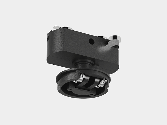 Крепление сменное М2 для светильников MINI VILLY, трековое однофазное, цвет Черный, MINI-VL-M2-BL - фото