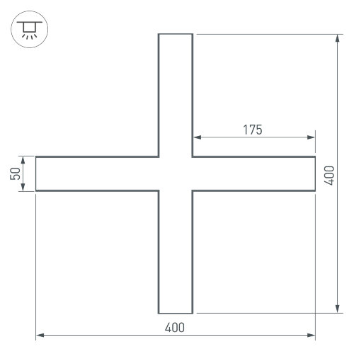 Крестовина SL-LINE-5035 (Arlight, Металл) - фото 3