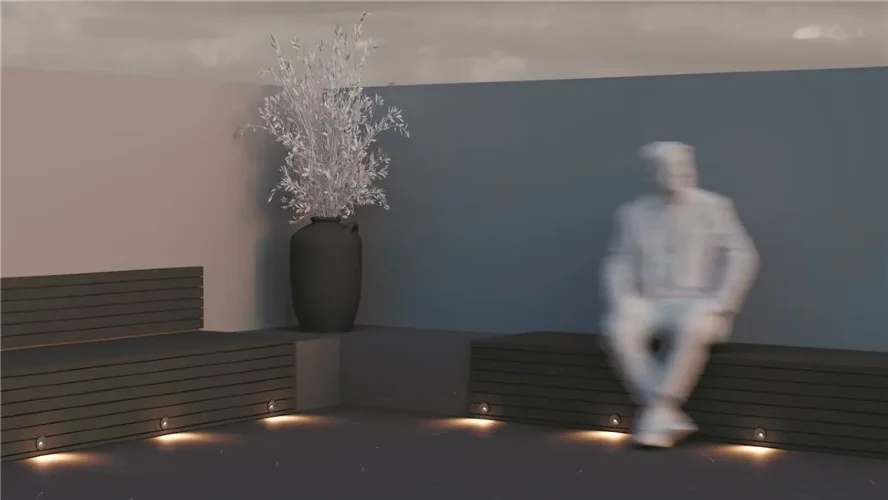 Подсветка для лестниц Bil 3000К 3Вт IP 54 (Черный) - фото 4