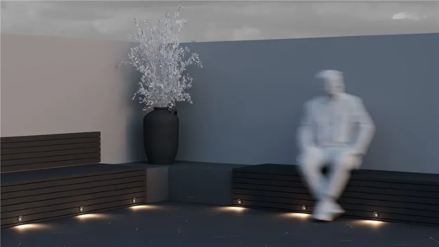 Подсветка для лестниц Bil 3000К 3Вт IP 54 (Черный) - фото 12