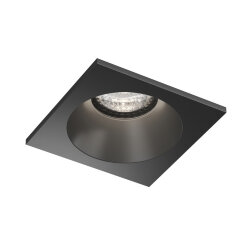 Встраиваемый влагозащищённый светильник COVE, IP44, до 15 Вт LED, GU10, алюминий, чёрный, Denkirs DK2131-BK