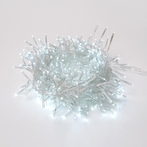 ULD-S0600-400-DTA WHITE IP20 FIRECRACKER Гирлянда светодиодная с контроллером Фейерверк, 6м, 400 светодиодов, Белый свет, Провод прозрачный - фото 2