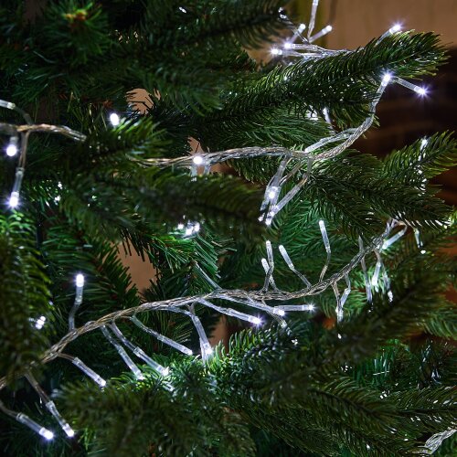 ULD-S0600-400-DTA WHITE IP20 FIRECRACKER Гирлянда светодиодная с контроллером Фейерверк, 6м, 400 светодиодов, Белый свет, Провод прозрачный - фото 10