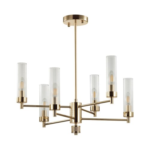 Люстра на штанге «LUMION» 5274/6C, серия: KAMILLA (крепление на планке). Фото 1.