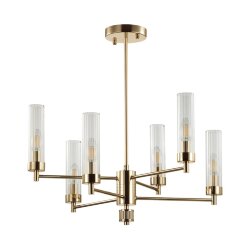 Люстра на штанге «LUMION» 5274/6C, серия: KAMILLA (крепление на планке) - -
