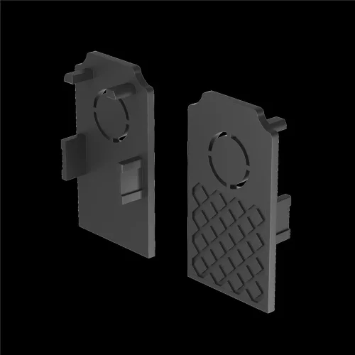 Заглушки к встраиваемому шинопроводу Exility 2 шт. черный (Черный) - фото 2