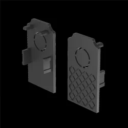 Заглушки к встраиваемому шинопроводу Exility 2 шт. черный (Черный)