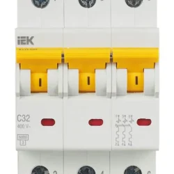 Выключатель автоматический модульный 3п C 32А 6кА ВА47-60M KARAT IEK MVA31-3-032-C