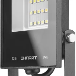 Прожектор светодиодный 61 949 OFL-20-6K-BL-IP65-LED 20Вт 6000К IP65 1600лм черн. ОНЛАЙТ 61949