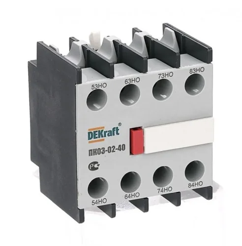 Приставка контактная ПК-03 лицев. доп. контакты 4НО DEKraft 24103DEK - фото