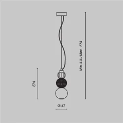 Подвесной светильник Collar 3000K 16Вт (Золото)