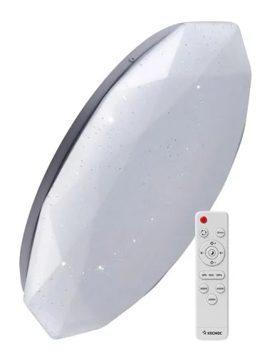 Светильник светодиодный PREMIUM DIAMOND 75Вт 230В 3000-6500К 6000лм IP40 500х90мм настенно-потолочный управляемый с пультом ДУ КОСМОС KSDiam75W - фото