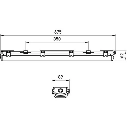 Светильник под две светодиод. лампы SPP-101-0-002-060 T8 G13 600мм IP65 Эра Б0043657 - фото 3