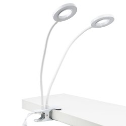 ULT-P35-15W-SPLE-TM IP40 WHITE Светильник для растений светодиодный с таймером, на прищепке, Спектр для фотосинтеза, TM Uniel