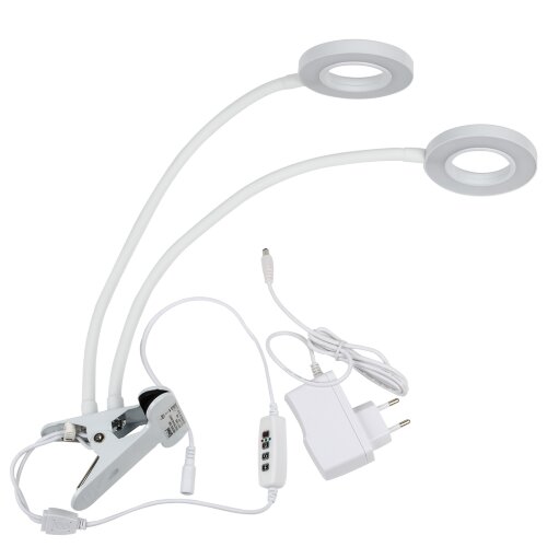 ULT-P35-15W-SPLE-TM IP40 WHITE Светильник для растений светодиодный с таймером, на прищепке, Спектр для фотосинтеза, TM Uniel - фото 3