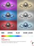 Люстра светодиодная ELEGANT SPACE-120RGB-BL-BG 120Вт 230В 3000-6500K 8400Лм 530х530х125мм ДУ черн IN HOME - Фото 4